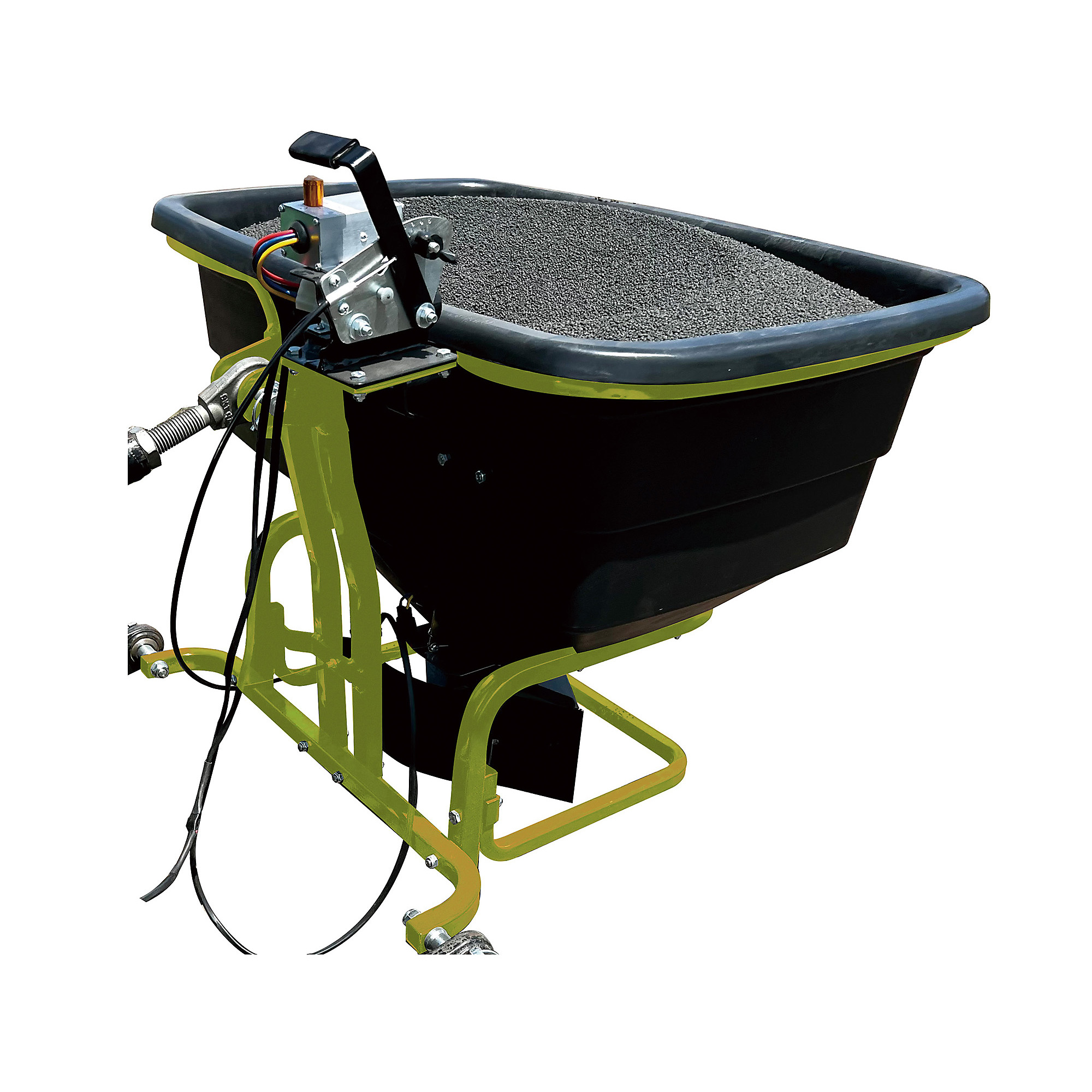 Field Tuff 3-Point Spreader - 144in. Working Width, 200-Lb. Capacity, 12V DC Motor, Category 1, Model# FTF-200S3PT